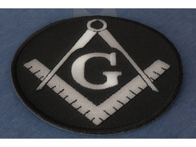 Mason Symbol Black White Patch | Embroidered Patches